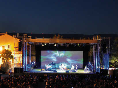 Time in Jazz. Berchidda, Piazza del Popolo