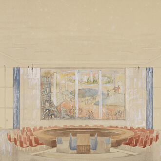 The Security Council Chamber. Courtesy of The National Gallery