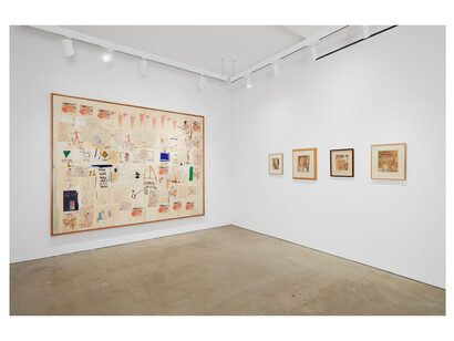 © Estate of Jean-Michel Basquiat. Licensed by Artestar, New York. Install view by Tom Powel Imaging. Courtesy of Nahmad Contemporary