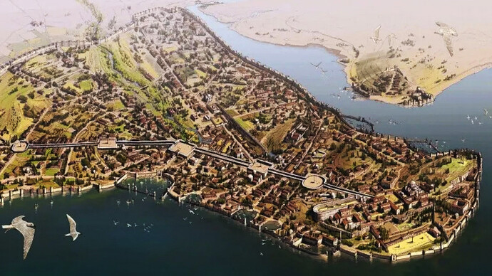 Costantinopoli, XV sec. Una volta si chiamava Bisanzio, oltre ad una posizione strategica unica al mondo, leggendaria in molti sensi, fra i vari primati ed eccezionalità vantava la fama di inespugnabile