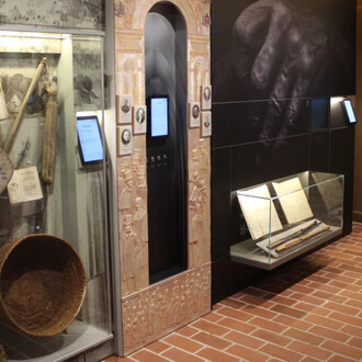 On the eay to the state of Latvia, exhibition view. Courtesy of Turaida Museum Reserve