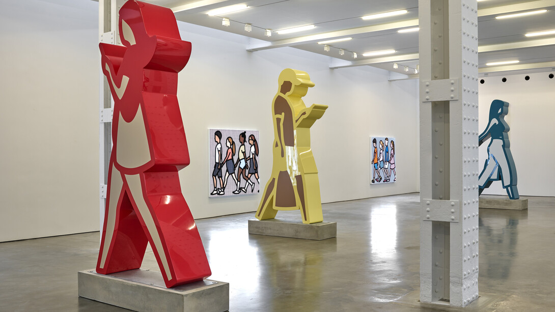 Julian Opie, exhibition view. Courtesy of Lisson Gallery