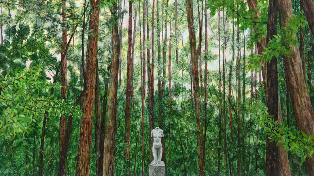 Amirhossein Bayani, Paradise (detail), 2023. Courtesy of Zawyeh Gallery