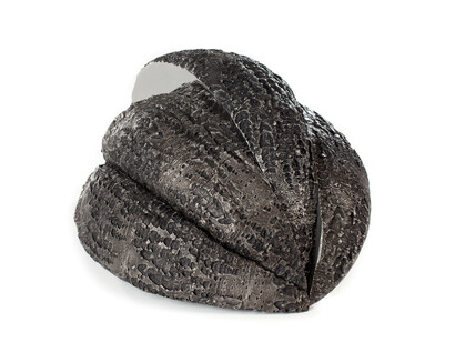 Katherine Taylor, Alchemy II, 2014,  Stainless steel, 24x19x12 inches, Courtesy Skoto Gallery