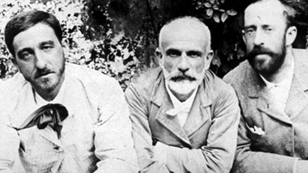 Ricardo Rubio, Francisco Giner de los Ríos y Manuel Bartolomé Cossío