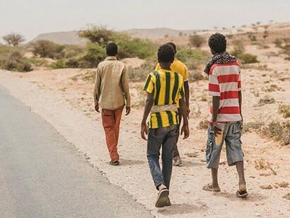 Heading towards the sea to try and reach Yemen