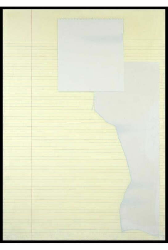 Li-lan, Legal Pad, 1, oil on canvas, 1975, 70" x 50"