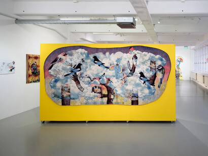 Valeria Montti Colque, Jag bär berget, du bär mig, exhibition view. Courtesy of Galleri Duerr