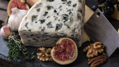 Roquefort is a world-famous blue cheese