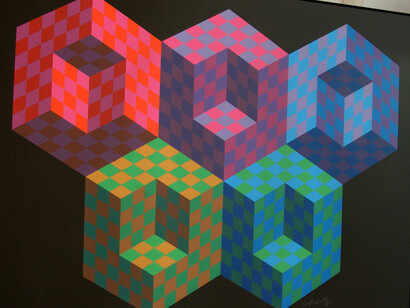 Victor Vasarely, Olympiad, 1970, serigraph