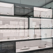 Danish silver, exhibition view. Courtesy of Designmuseum Danmark