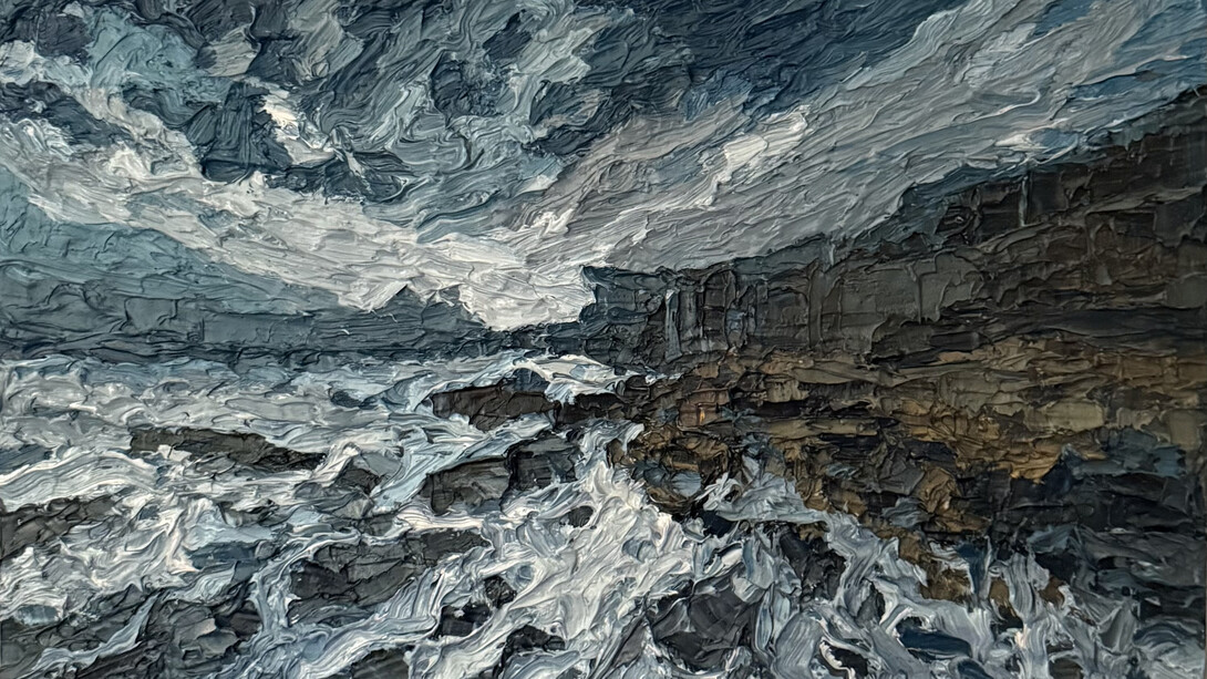 Hussein Baalbaki, Seaside (detail), 2025. Courtesy of Artbooth Gallery