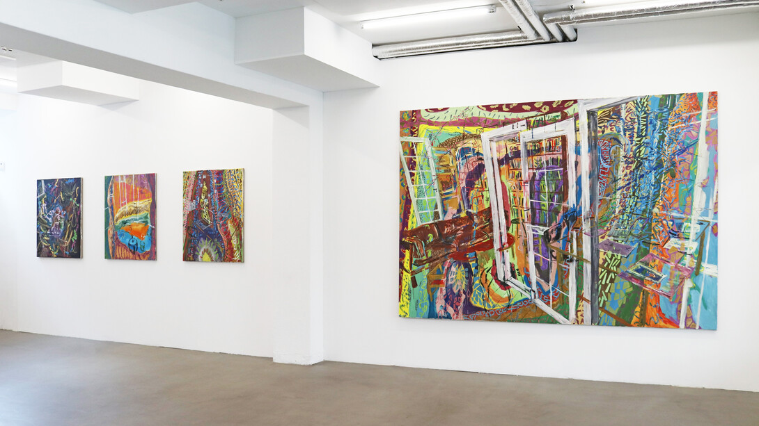 Kaspar Bonnén, Reliques from inhabited spaces, exhibition view. Courtesy of Charlotte Fogh Gallery