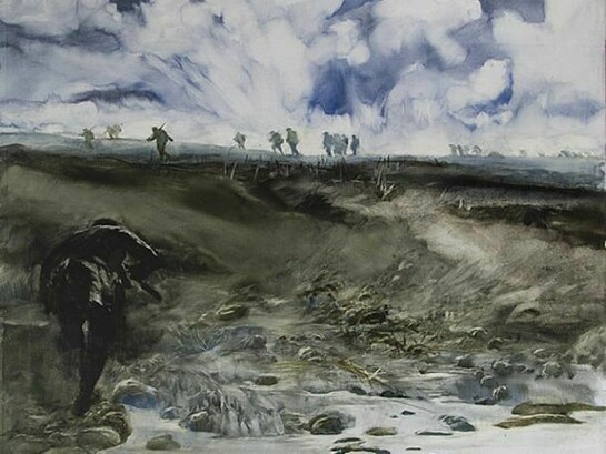 James Morrison, Landscape with Sixteen Figures, 19.x.2011, oil on canvas, 117 x 100 cm