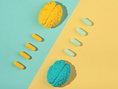 Collection of brain enhancement pills with a focus on dopamine and motivation