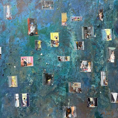 Du Hai Jun, Mille blues (detail), 2026. Courtesy of Cavana Gallery