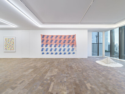 Artistes divers, Supports/Surfaces, vue de l'exposition. Avec l'aimable autorisation de Ceysson et Bénétière