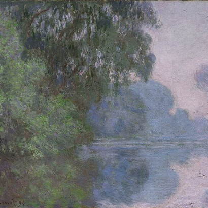 "Morning on the Seine", Claude Monet