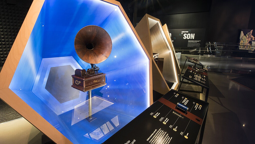 Sound by design, exhibition view. Courtesy of Ingenium. The Canada Science and Technology Museum