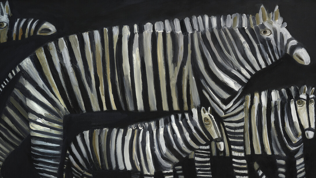 Sophie Wake 2019 'Zebras'. Courtesy of Flux Exhibition