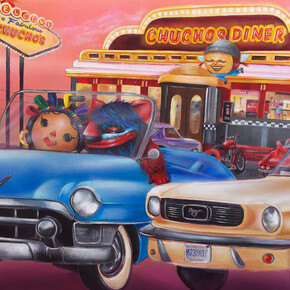 Mr B Baby, Chucho’s diner (detail), 2024. Courtesy of West Chelsea Contemporary
