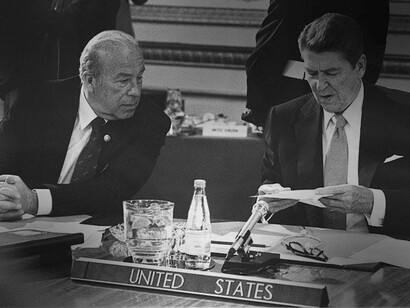 Ronald Wilson Reagan (right) was an American politician who served as the 40th president of the United States from 1981 to 1989 and was a veritable stalwart when it comes to diplomacy