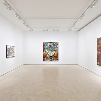 Alexandre Diop, Run for your life ! Exhibition view. Courtesy of Stephen Friedman Gallery 