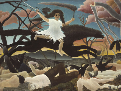 Henri Rousseau, dit Le Douanier Rousseau (1844-1910). La Guerre, vers 1894. Huile sur toile, 1,145 x 1,95 m. Paris, musée d’Orsay
© Musée d'Orsay, dist. RMN-Grand Palais / Patrice Schmidt