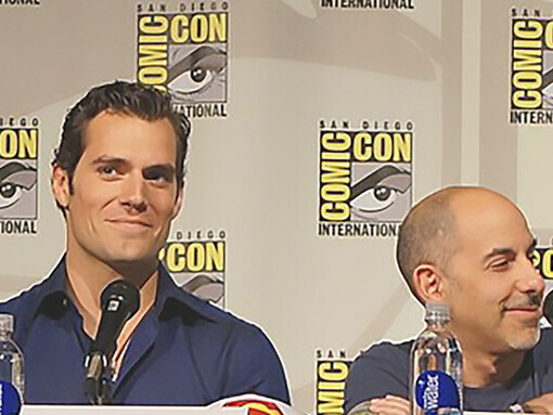 Henry Cavill and David Goyer took the stage to address the audience at Comic-Con in San Diego, California, USA, delivering insightful and captivating speeches
