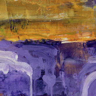 Vallée des Dieux, Suzon, oil paint on wood, 30 x 30 cm