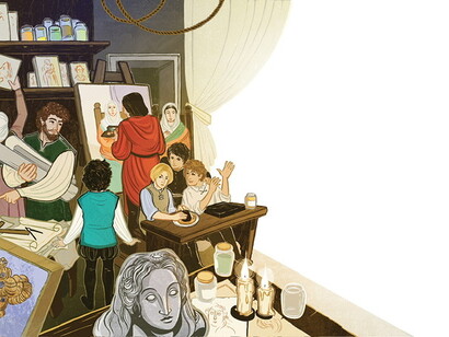The Sack of Rome, illustration by Sabrina Gabrielli