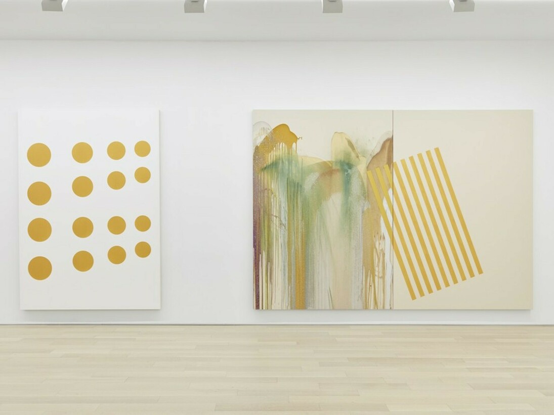 John M Armleder, Exhibition view. Courtesy of Almine Rech Gallery