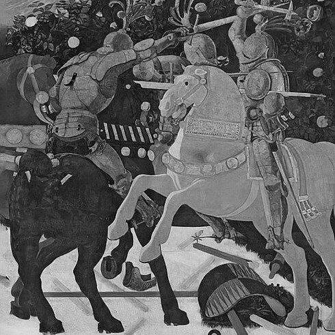 Paolo Uccello, Battaglia di San Romano, Londra National Gallery, particolare