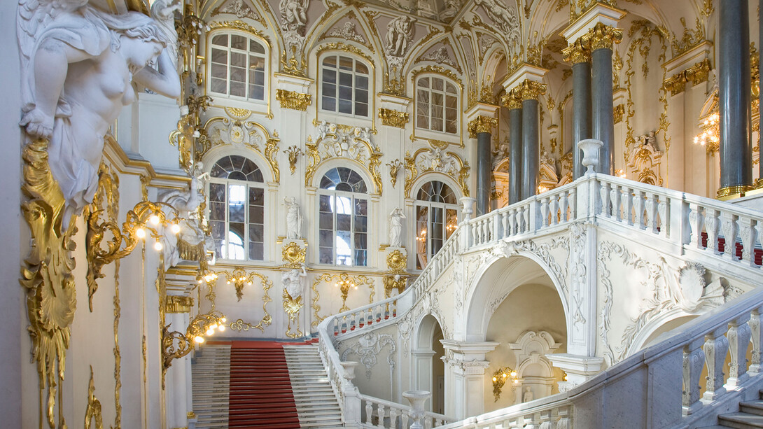 The Nevsky Suite of Rooms, Exhibition view. Courtesy of The State Hermitage Museum