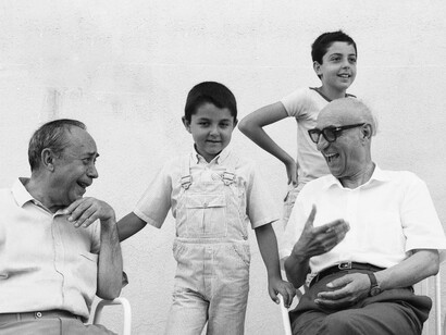 Sciascia, Bufalino e i nipoti, foto Nino Catalano