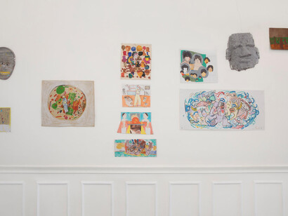Veronica De Jesus, los materiales traen recuerdos, installation view, photograph by Daniel Sahlberg. Courtesy of The Lodge, Los Angeles