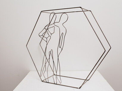 Laura Zeni, Corpi, 2015, ferro, 43 x 50 x 15 cm