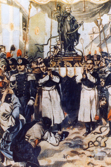 Processione primi del 900, dipinto