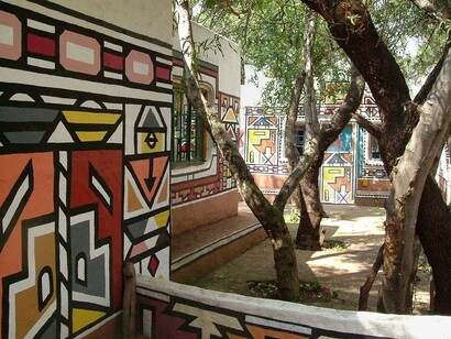 Sudafrica, Warm-Bad, le case dei Ndebele