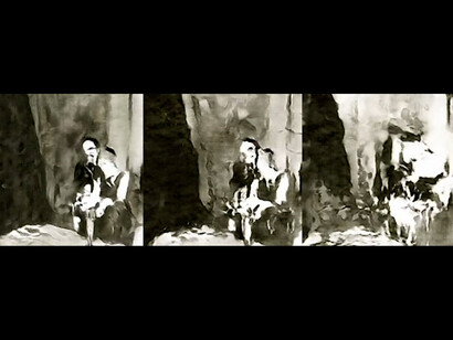 Anna Ridler, Fall of the House of Usher I, 2017, single-channel video installation (made with a series of interconnecting GANs).  Courtesy of the artist