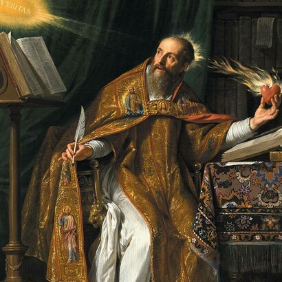 Philippe de Champaigne, Sant'Agostino, olio su tela, 1645-1650, Los Angeles County Museum of Art, US