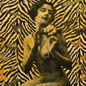 Wildcat Will, Girl with flowers and aeroplanes 2015 (detail)