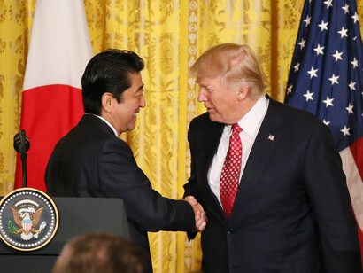 Abe and Trump Press Conference