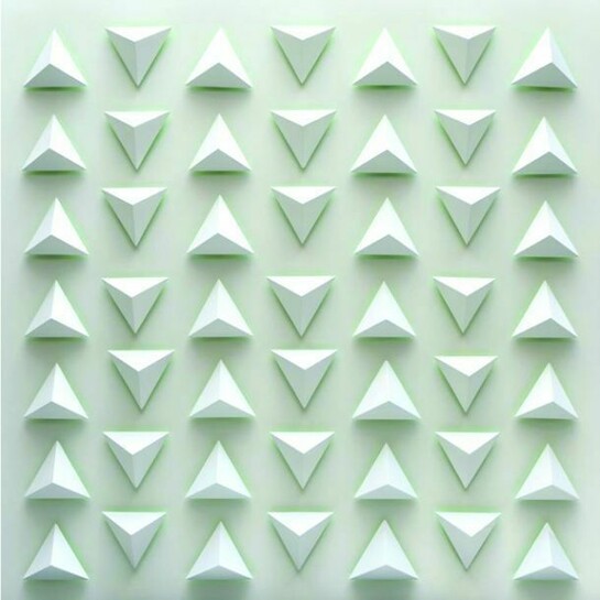 Luis Tomasello, Atmosphère Chromoplastique No. 1029, 2013, acrylic on wood, 135 x 135 x 12 cm