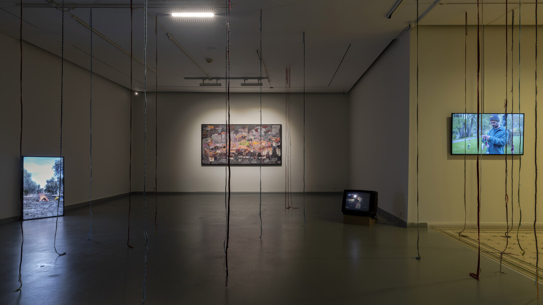Eşref Yıldırım, It rained heavily that day, exhibition view. Courtesy of Zilberman Gallery