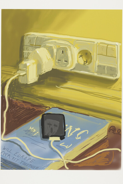 iPhone and iPad drawings. Courtesy of Annely Juda Fine Art