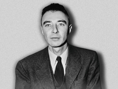The physicist J. Robert Oppenheimer who led the invention of the atomic bomb