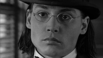Primo piano di Johnny Depp in una scena di Dead Man (1995)