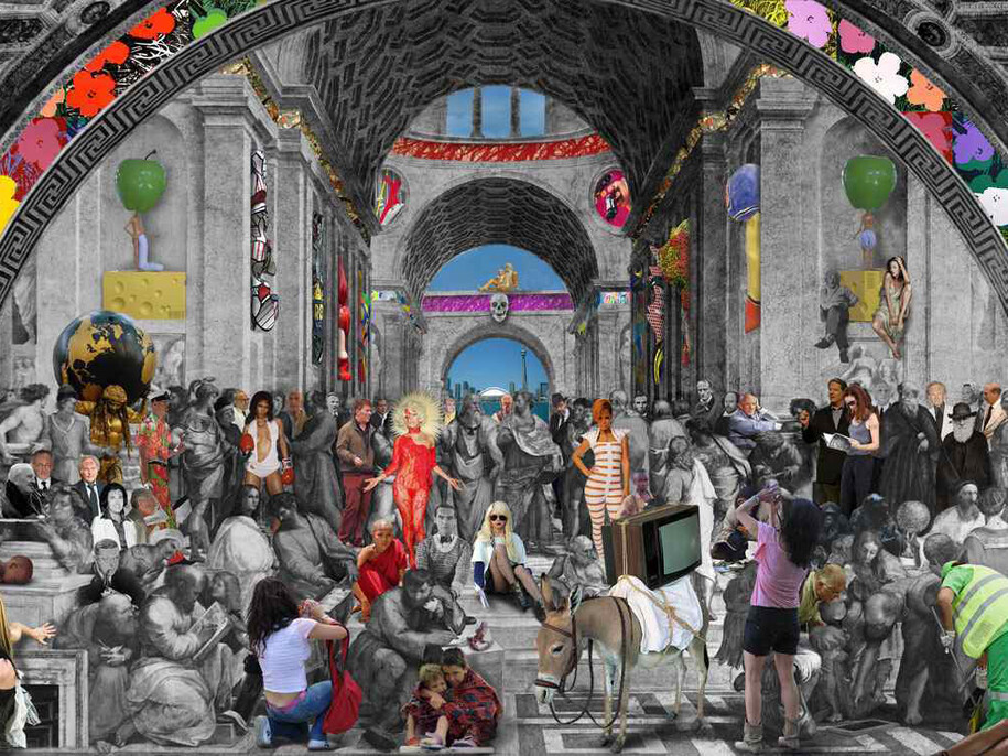 Lluís Barba, The School of Athens, Raphael, 2011, Edition of 6, C-type print, Perspex mounted, 116.8 x 177.8 cm