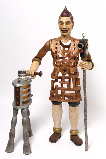 Small figures, piece in exhibition. Courtesy of Queensland Art Gallery